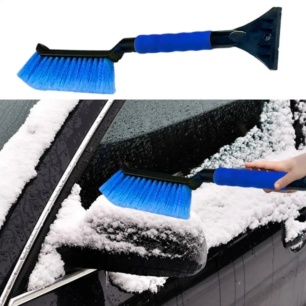 2 in 1 Car Snow Brush and Ice Scraper Car Scraper Snow Brush Ergonomic Foam Grip Window Ice Scraper Snow Cleaner For Car SUV