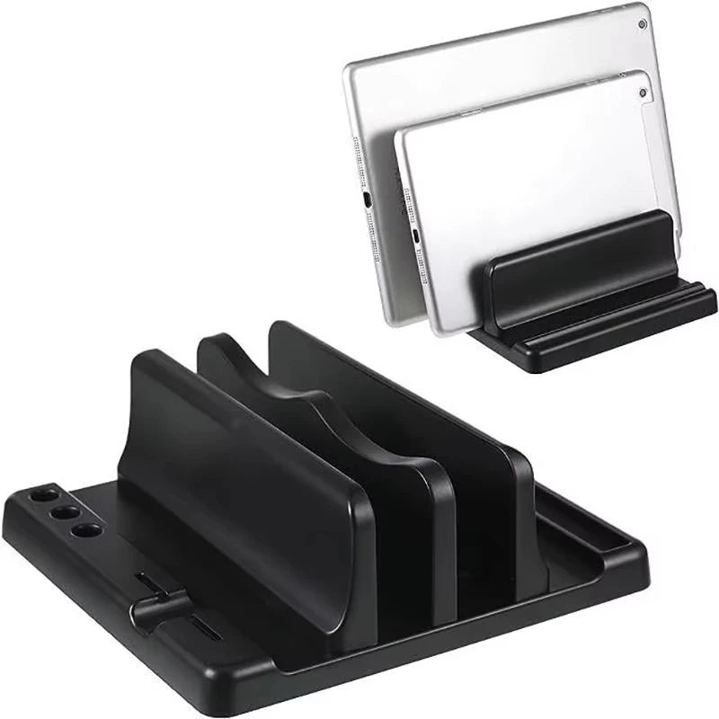 4 in 1 Office Laptop Stand Vertical Save Desktop Space Easy To Place Computer Accessories Scalable Width Office Desk Storage